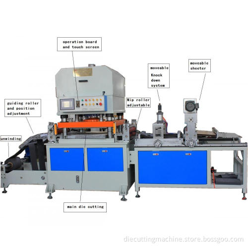 Paper Hydraulic die cutting machine for roll material